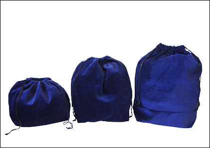 10 x Gusseted Urn Bags - Blue (No Embroidery) - Click Image to Close