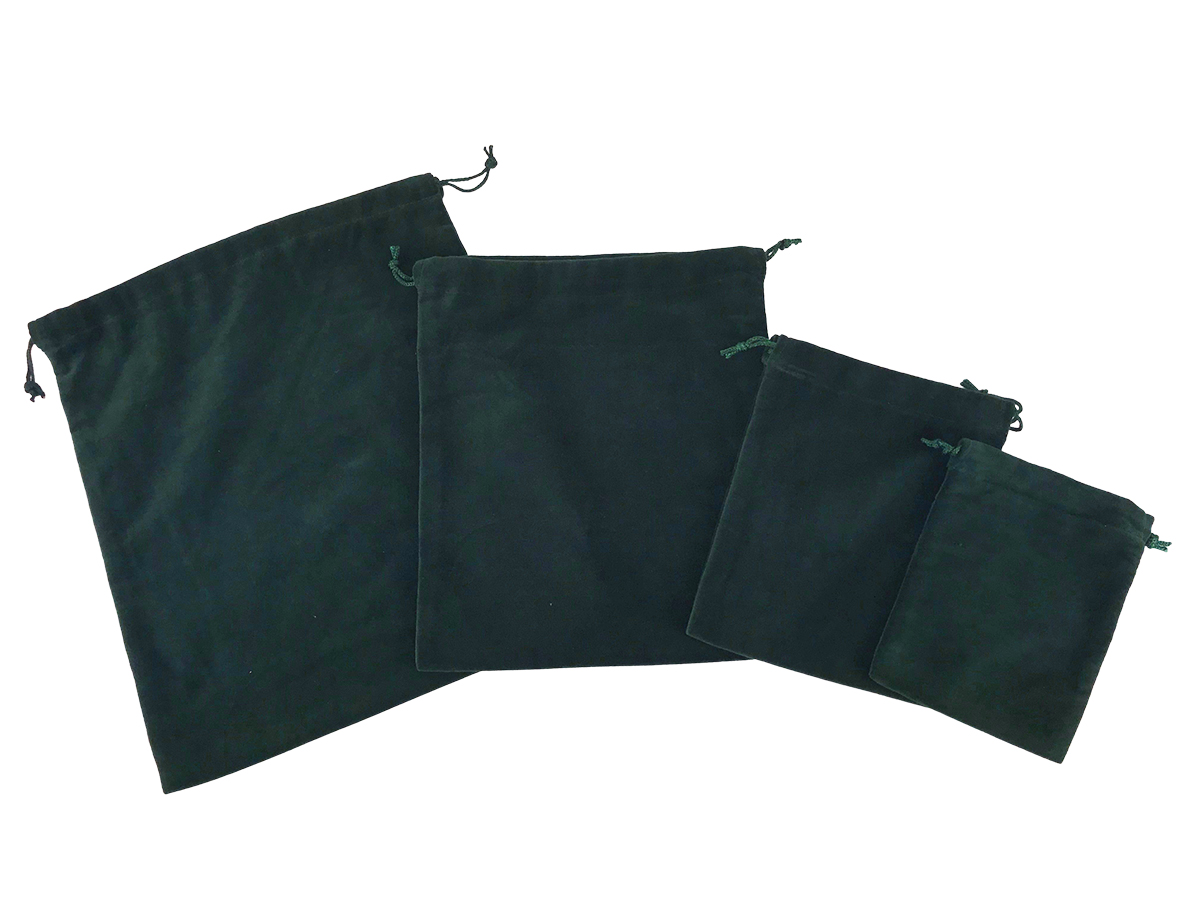 10 X Cremains Bags - Green (No Embroidery)