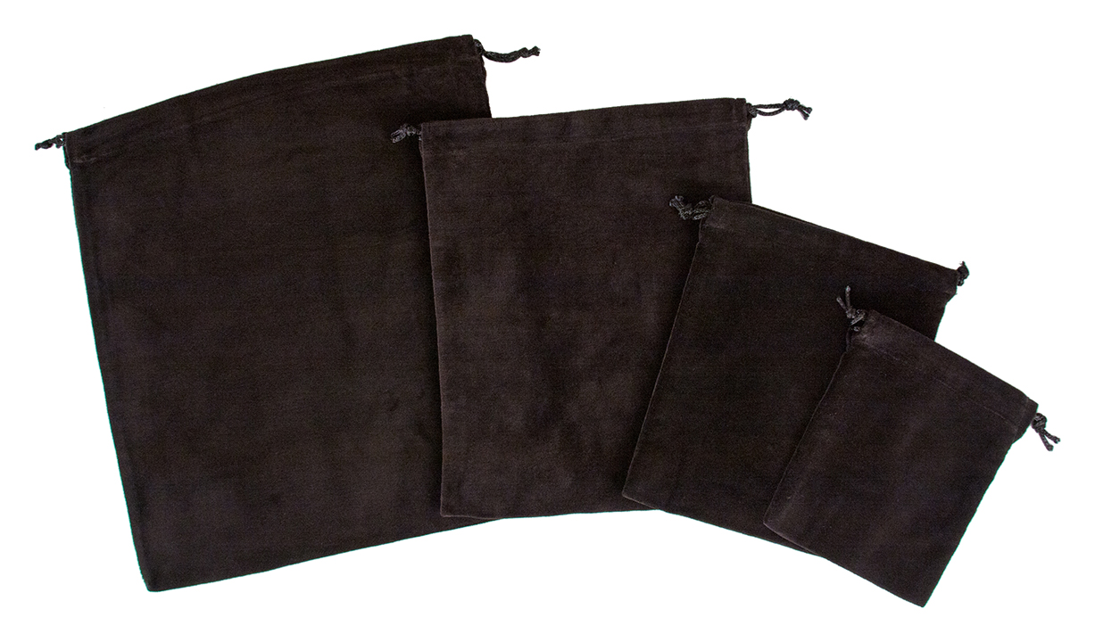 10 X Cremains Bags - Black (No Embroidery)