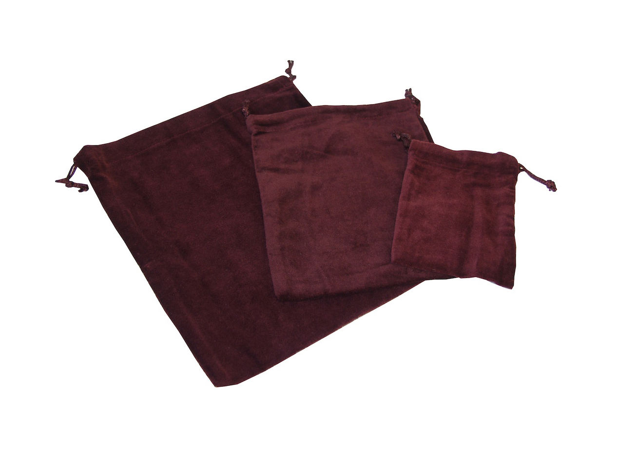 10 X Cremains Bags - Burgundy (No Embroidery) - Click Image to Close